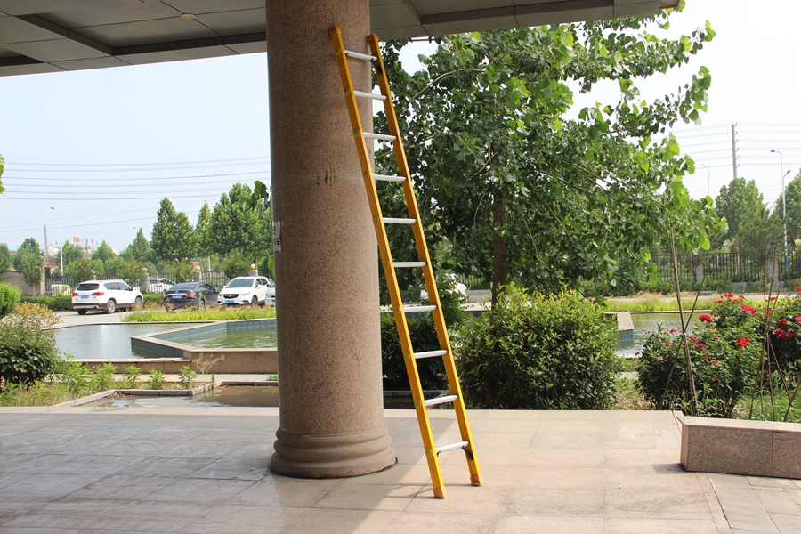 Semi insulated single straight ladder